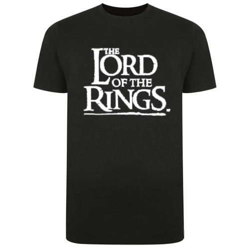 Official The Lord Of The Rings Print T-Shirt Black